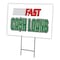 Signmission Fast Cash Loans Yard Sign & Stake outdoor plastic coroplast window, C-1216 Fast Cash Loans C-1216 Fast Cash Loans - alternate 1